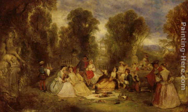 The Garden Party painting - Henry Andrews The Garden Party art painting